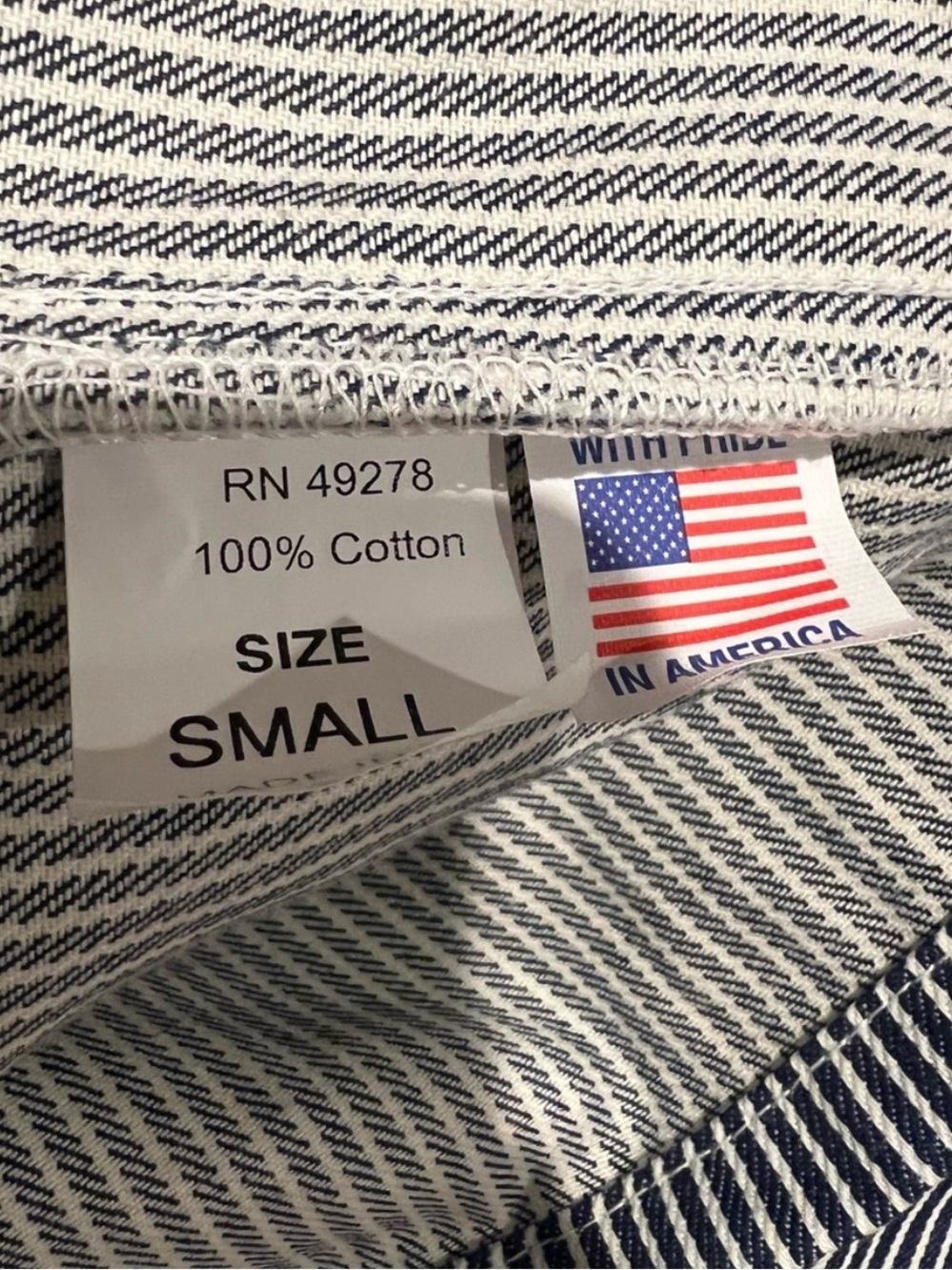 Stan Ray Hickory Stripe Chore Coat Workwear Utility Jacket Small USA Made unisex - Picture 9 of 9